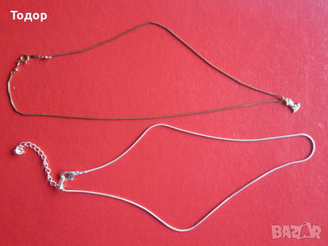 Позлатено колие Посребрена верижка , снимка 5 - Колиета, медальони, синджири - 37012585