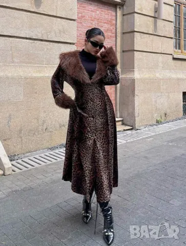 Палто леопардов принт , снимка 6 - Палта, манта - 47342544
