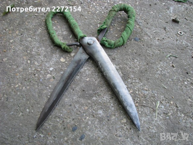 Стара кована абаджийска ножица, снимка 4 - Антикварни и старинни предмети - 29048758
