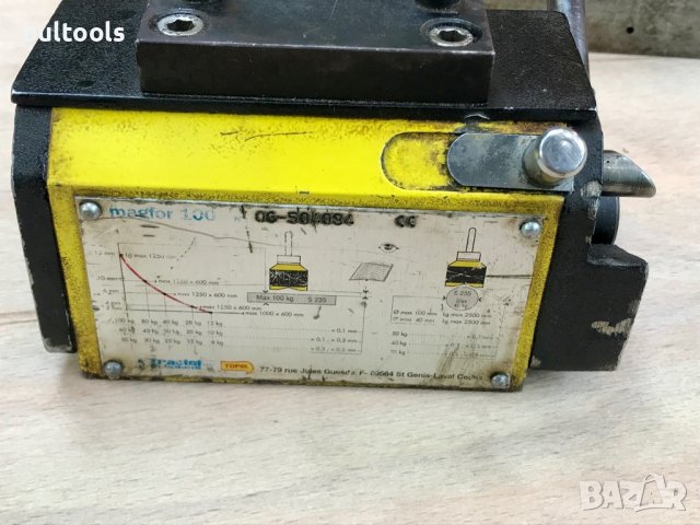 Товароподемен магнит Tractel Magfor-100 , снимка 2 - Други инструменти - 37158308