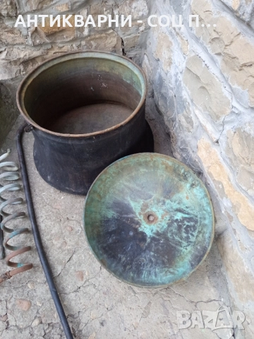 Стар Меден Казан За Варене На Домашна Ракия 60лт. , снимка 8 - Антикварни и старинни предмети - 51762198