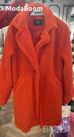 🧡Дамско стилно оранжево палто🧡