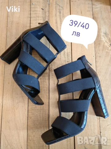 Дамски сандали на висок ток 