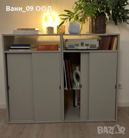 Функционален шкаф с плъзгащи вратички и ниши за съхранение , снимка 3 - Скринове - 43915256