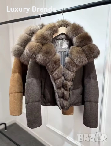 Дамско яке с естествен косъм