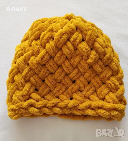 плетена шапка , снимка 2 - Шапки - 48889748