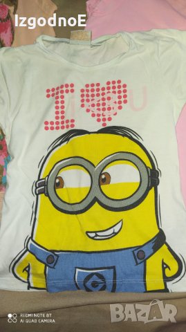 122-128 Лот детски тениски с къс ръкав, снимка 2 - Детски тениски и потници - 37058432