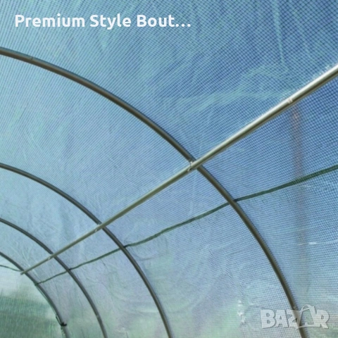 Оранжерия със стабилна поцинкована рамка - професионална защита за вашите култури, снимка 5 - Други стоки за дома - 53592658