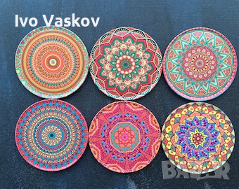 метални турски подложки за чаши, снимка 1