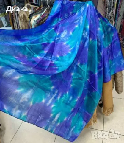 Дамски шалове-рисувана коприна, снимка 13 - Шалове - 49104104