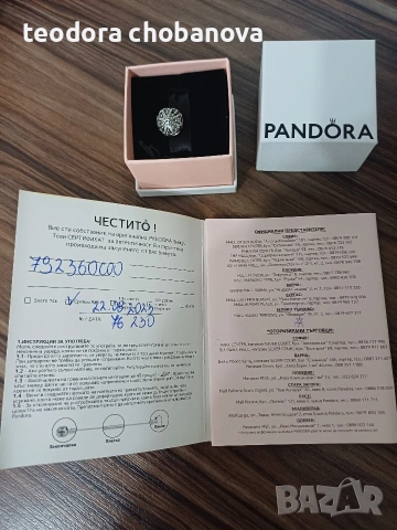Pandora Snowflake Charm , снимка 2 - Колиета, медальони, синджири - 53486048