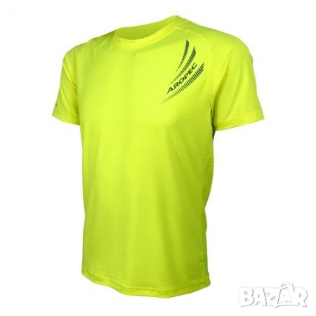 Мъжка тениска бързосъхнеща с UV защита Aropec Coolstar  3K20M-YL  YL, снимка 1 - Спортни дрехи, екипи - 33414791
