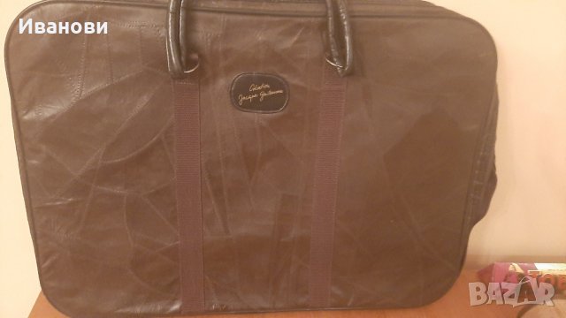 пътен сак/чанта за дрехи 40/60 кожен, снимка 3 - Сакове - 43121203