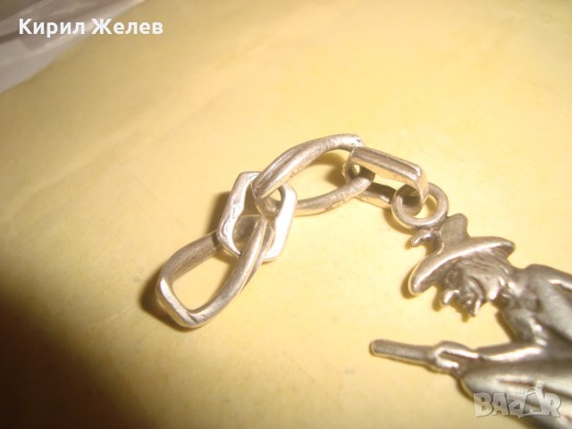 СРЕБЪРНА БАБА ЯГА СТАРА СРЕБЪРНА ФИГУРКА ВИСУЛКА ИЗЦЯЛО РЪЧНА МАЙСТОРСКА АРТ ИЗРАБОТКА УНИКАТ 21915, снимка 16 - Колекции - 34753894