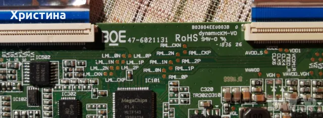 T-con BOE 47-6021131 B03904EE0003B HV430FHBN10, снимка 3 - Части и Платки - 47701478