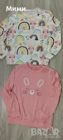 Детски нови блузки за момиченце на 7/8г.