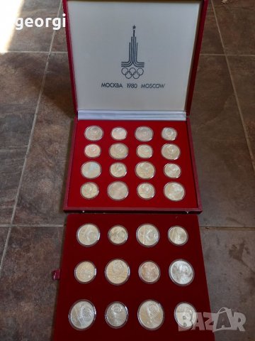 Колекция сребърни монети 5 и 10 рубли Олимпиада Москва 1980г., снимка 15 - Нумизматика и бонистика - 37285541