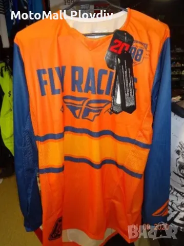 Fly racing джърси kinetic era orange navy мотокрос фанелка, снимка 6 - Аксесоари и консумативи - 49160192