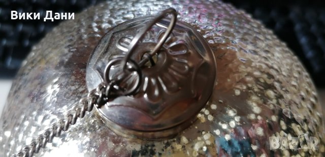 Голяма Масивна стъкло релеф топка огледална за украса с окачване, снимка 2 - Декорация за дома - 34809040
