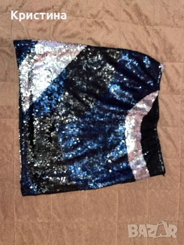 Пайетена парти пола, снимка 2 - Поли - 52554422