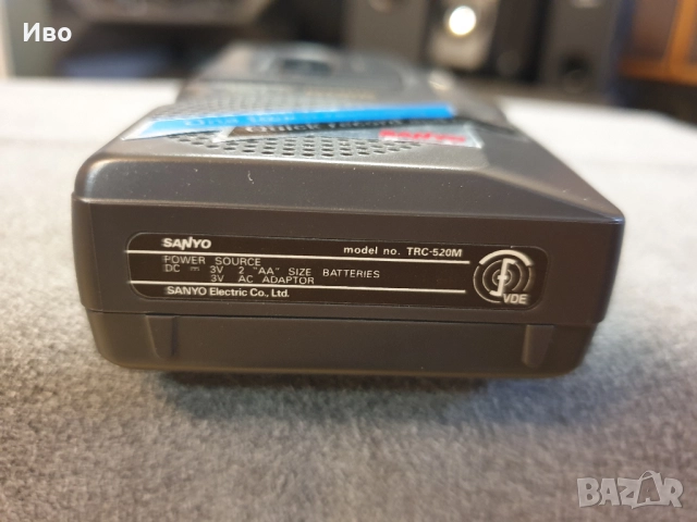 Диктофон Sanyo TRC-520M В отлично техническо и визуално състояние., снимка 7 - Други - 51995549