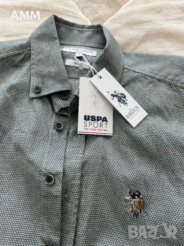 Мъжка риза U.S. POLO, снимка 2 - Тениски - 43450075