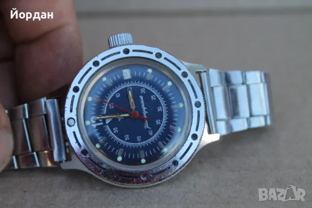 СССР мъжки часовник  ''Восток командирски'' автоматичен, снимка 8 - Мъжки - 50084988