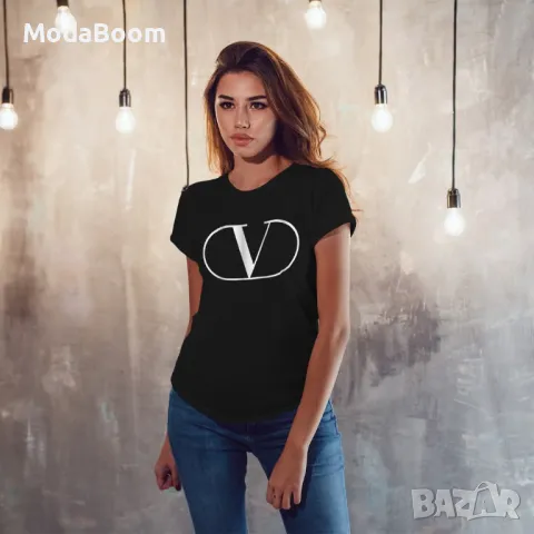 Дамска колекция Valentino ❤️ Различни дизайни и цветове , снимка 7 - Тениски - 48890098