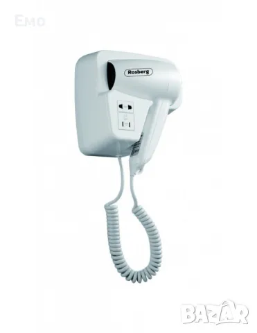 Стенен сешоар за хотели, 1300W, 2 скорости, с изход за самобръсначки Гаранция 24 месеца , снимка 3 - Сешоари - 48150033