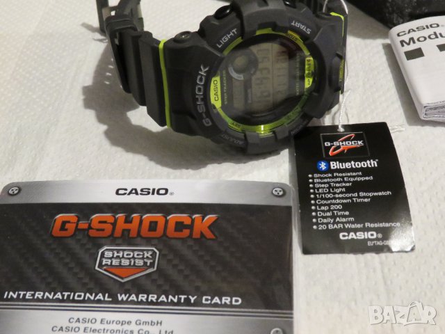 Нов часовник CASIO G-SHOCK G-SQUAD BLUETOOTH GBD-800-8E с ​Bluetooth, Джи шок, мери крачки. ​​, снимка 5 - Мъжки - 34918560