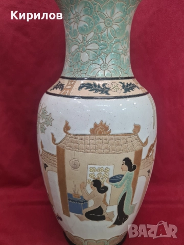 Голяма Стара Порцеланова Ваза! , снимка 3 - Антикварни и старинни предмети - 52980807