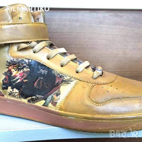 Ръчно рисувани кожени кецове