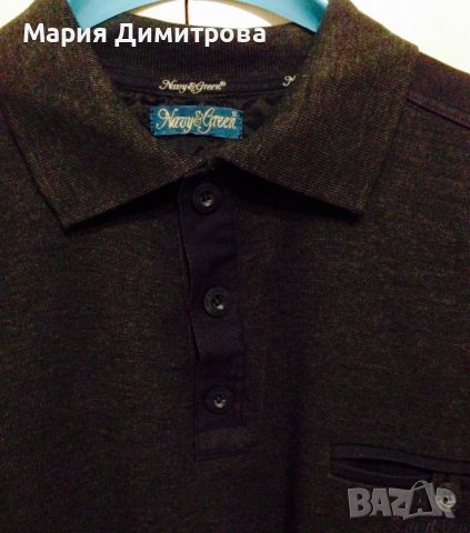Мъжка блуза Navy&Green вълна и меринос, снимка 4 - Блузи - 38947826