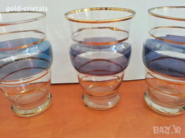 стари стъклени чаши за вода и вино бира, снимка 8 - Антикварни и старинни предмети - 26627447