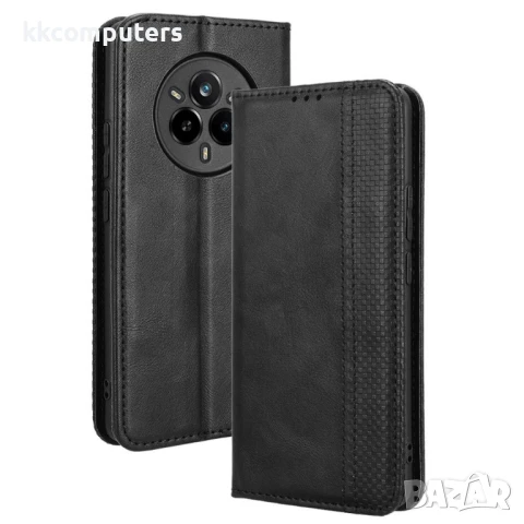 Realme 14 Pro 5G Retro Texture Wallet Калъф и Протектор, снимка 2 - Калъфи, кейсове - 50766806