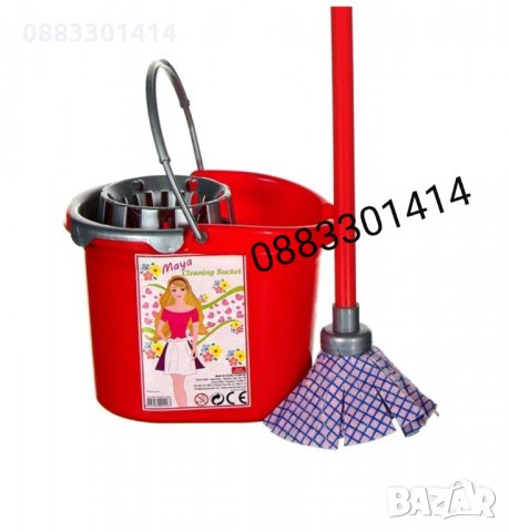 Детски парцал за под и кофа