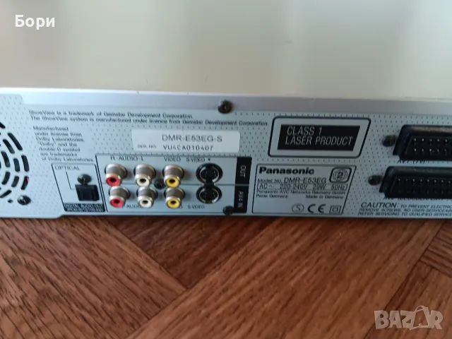Записващо DVD Panasonic DRM E53, снимка 8 - Плейъри, домашно кино, прожектори - 50354836