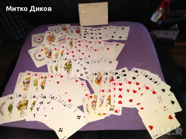 Колекционерски нови маркови малки карти 2х52бр Vintage 1960s Ferd. Piatnik & Sons Vienna Austria, снимка 3 - Карти за игра - 39457764