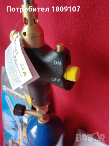 Газова горелка с пиезо запалване. , снимка 6 - Други инструменти - 48266619