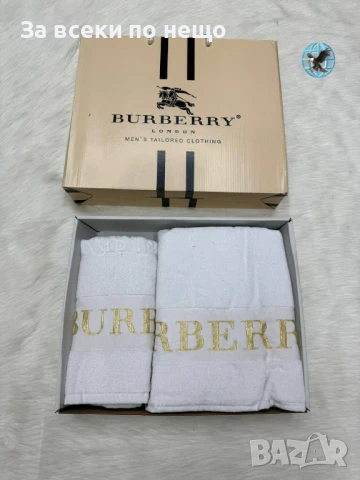 Burberry Луксозни Хавлии - 2бр. в кутия - Налични Различни Цветове Код E426, снимка 8 - Хавлиени кърпи - 50482288
