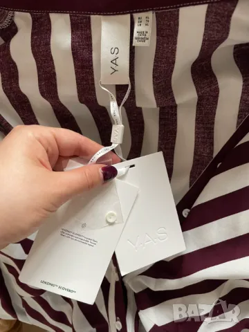 Y.A.S. Рокля тип риза Savanna, XL, снимка 7 - Рокли - 49535533