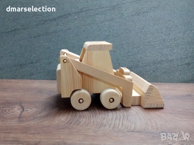 Музикален декоративен дървен мини челен товарач DMAR 326, снимка 3 - Декорация за дома - 52708495