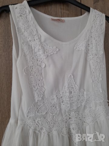 Страхотна бяла рокля, снимка 2 - Рокли - 37306582