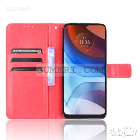 Motorola Moto E7 Power  Тефтер Стойка, снимка 8 - Калъфи, кейсове - 32978465