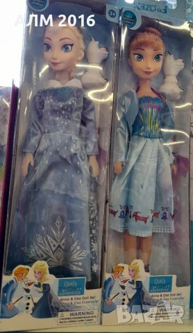 Анна и Елза ,замръзналото кралство-големи музикални кукли, снимка 1 - Кукли - 43084217