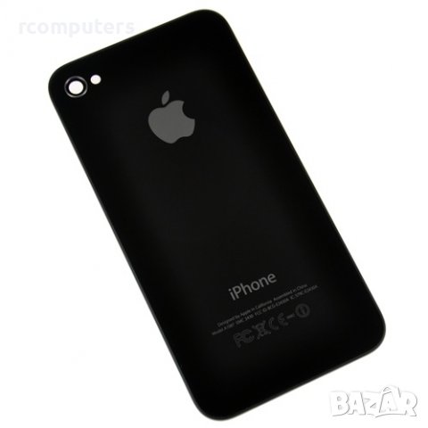 Черен гръб за iPhone 4G, снимка 1 - Резервни части за телефони - 38229970