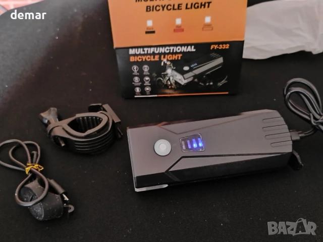 Велосипедна светлина LOUIKAY, LED ултра ярка, 5 режима, 5000 mAh, снимка 9 - Аксесоари за велосипеди - 51744272