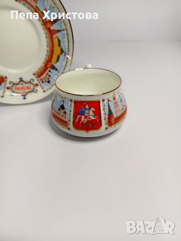 Чаша  за кафе "Златокуполна Москва" , Рyсия - ИФЗ., снимка 11 - Чаши - 53579007