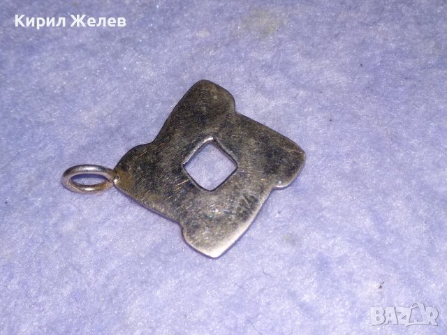 ДИЗАЙНЕРСКИ СТИЛЕН СРЕБЪРЕН АРТ МЕДАЛЬОН СРЕБРО 925 с ЖЪЛТА и БЯЛА ПОЗЛАТА 35454, снимка 9 - Колиета, медальони, синджири - 39373856