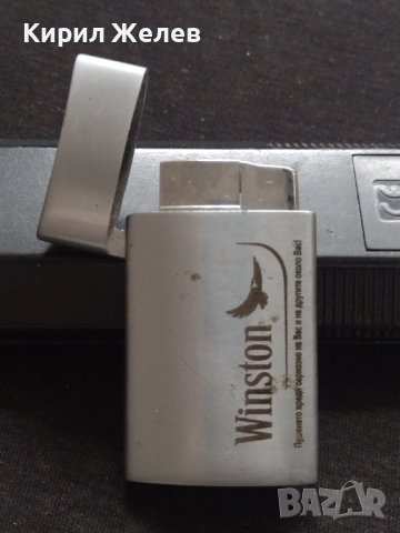 МОДЕРНА МЪЖКА ЗАПАЛКА РАБОТИ МЕТАЛНА Winston СТИЛНА МАСИВНА 15569, снимка 7 - Запалки - 39004489